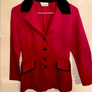 Red overcoat